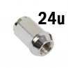 Juego 24 Tuercas 12x1.25 Cromo