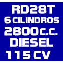 RD28T 6 CILINDROS 2.800CC DIESEL 115CV