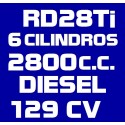 RD28TI 6 CILINDROS 2.800CC DIESEL 129CV